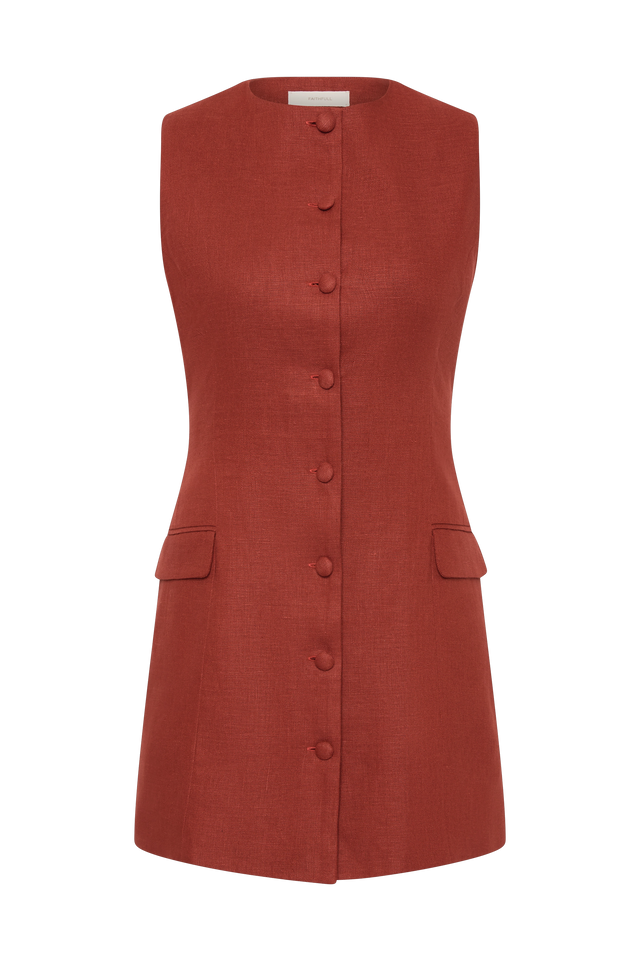 Jane Mini Dress Garnet