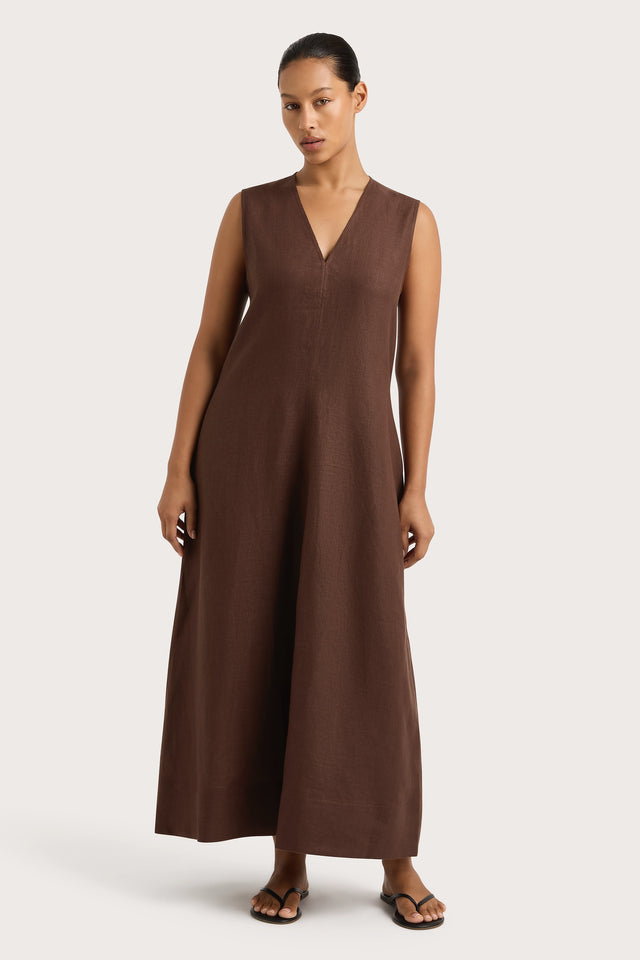 Marteret Midi Dress Bistre