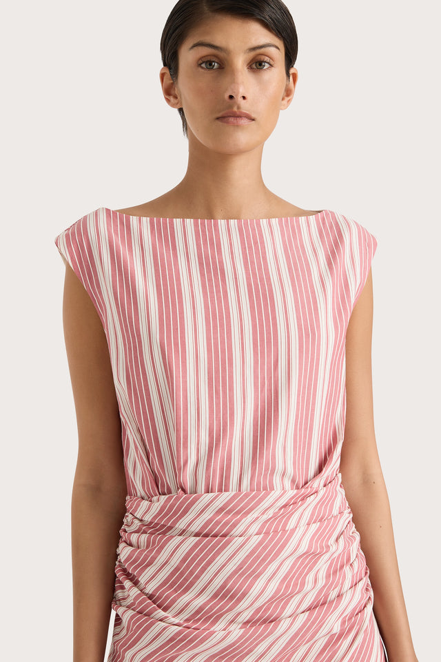 faithfull the brand striped mini dress Aniela Mini Dress Athens Stripe