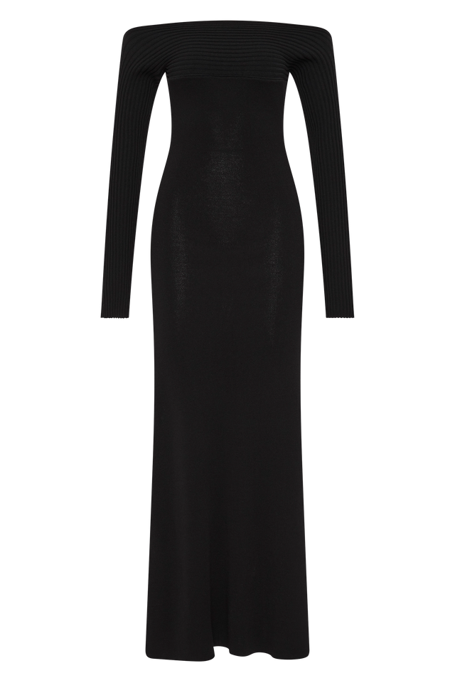 Selene Knit Maxi Dress Black Faithfull the Brand