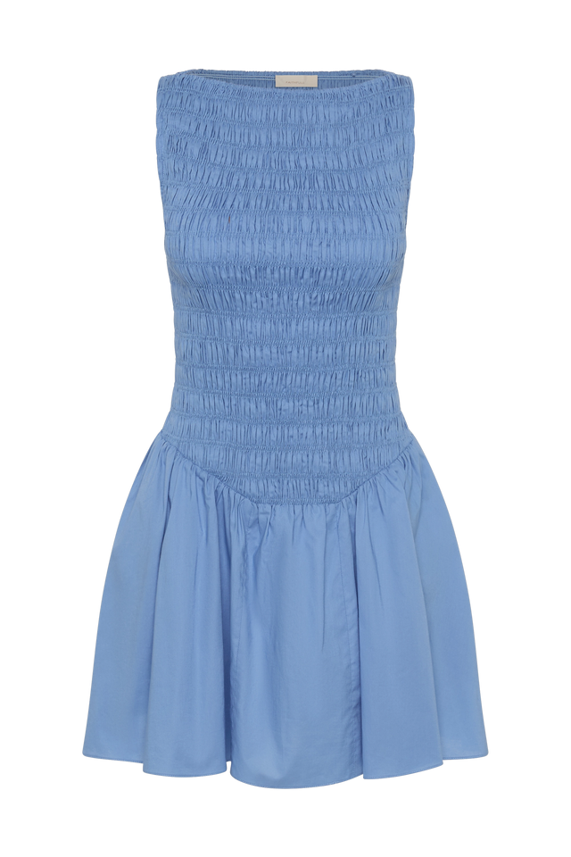 faithfull blue dress FAITHFULL Laia Maxi Dress in Baby Blue