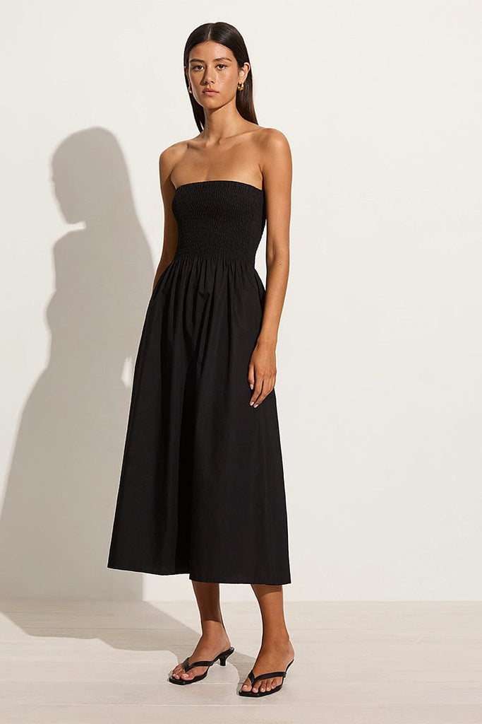 Black dress midi sales length