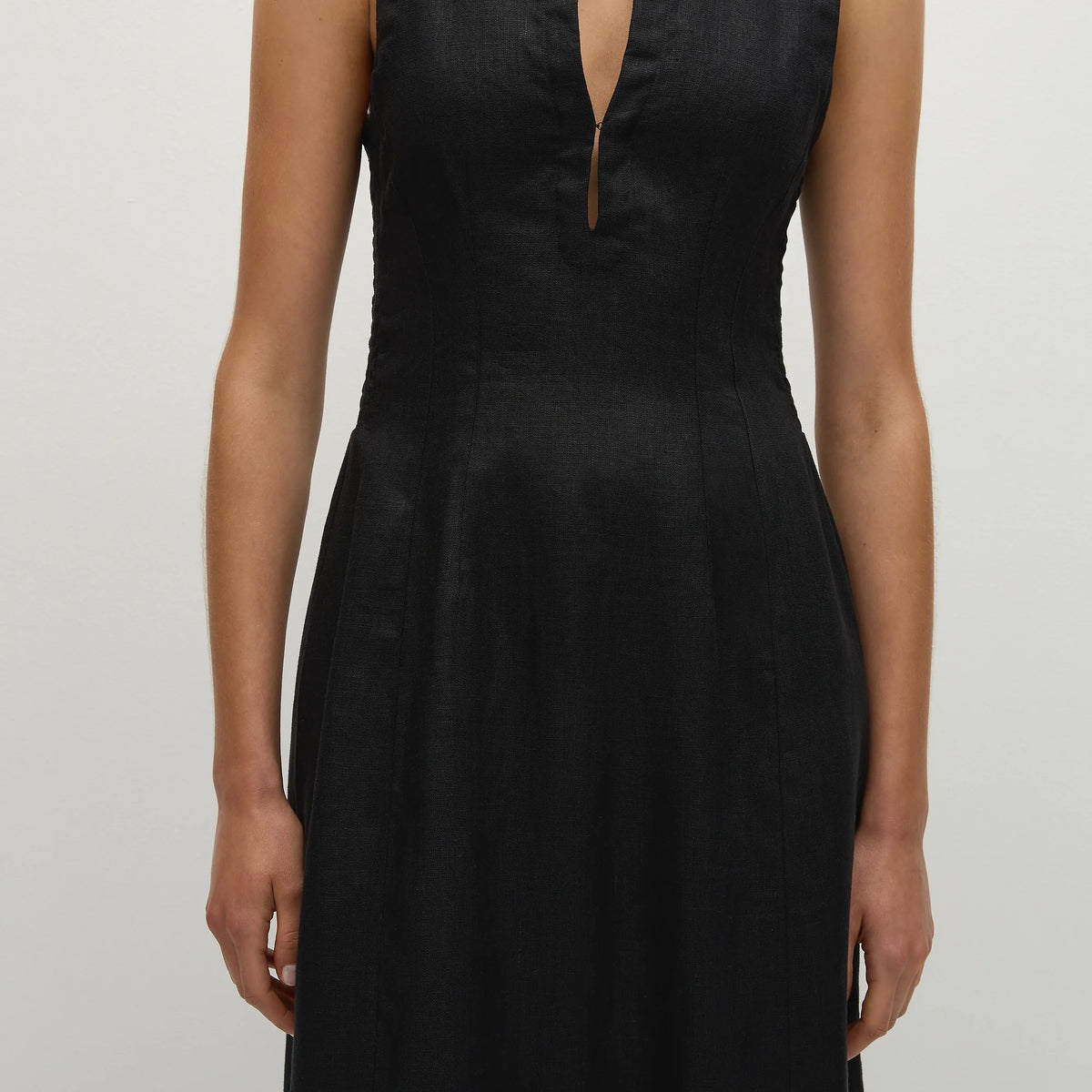 Melia Rib Dress Black
