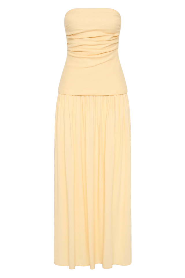 Hedy Maxi Dress Butter - Faithfull the Brand INT Hedy Maxi Dress Butter - Faithfull the Brand INT