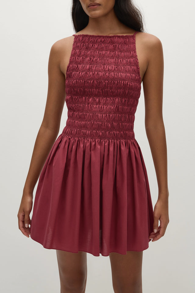 Laia Mini Dress Rhubarb
