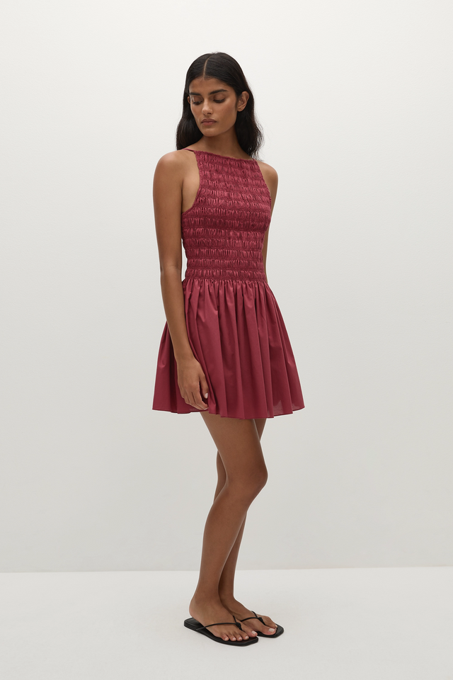 Laia Mini Dress Rhubarb
