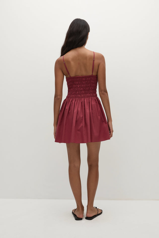 Laia Mini Dress Rhubarb