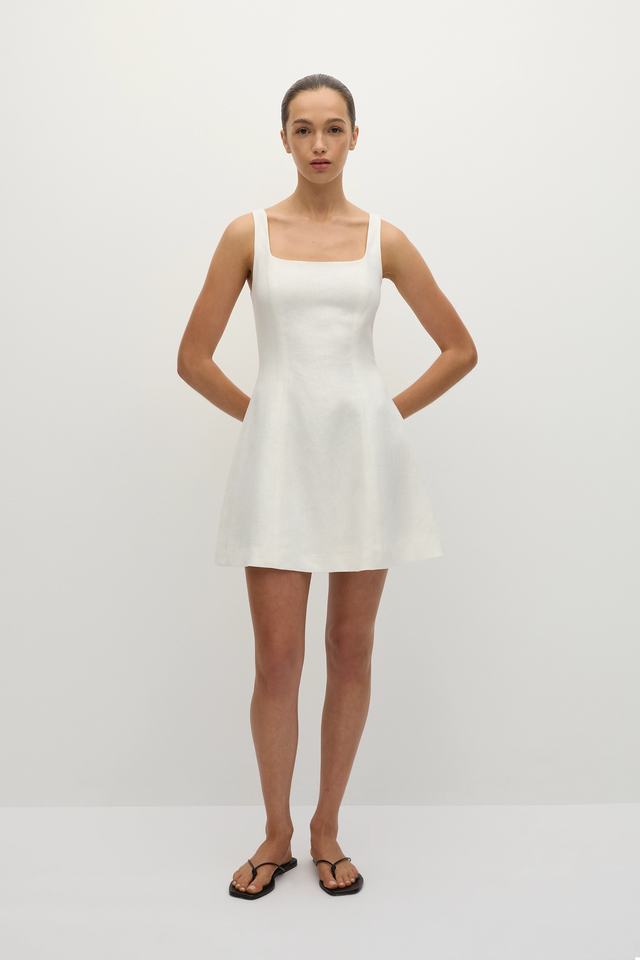 Faithfull | Women's Felice Mini Dress White - Final Sale | XXL Faithfull | Women's Felice Mini Dress White - Final Sale | XXL