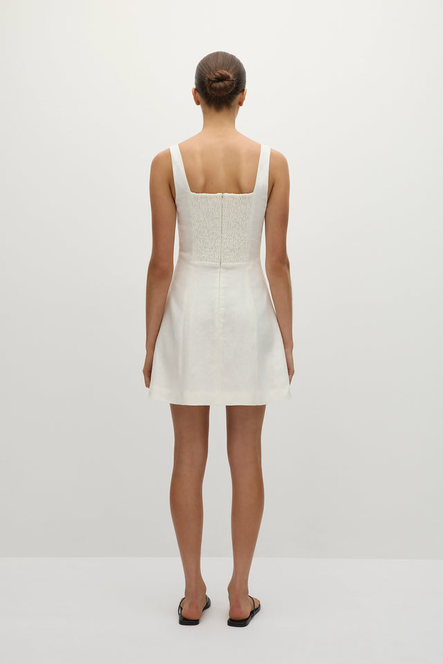 Faithfull | Women's Felice Mini Dress White - Final Sale | XXL Faithfull | Women's Felice Mini Dress White - Final Sale | XXL