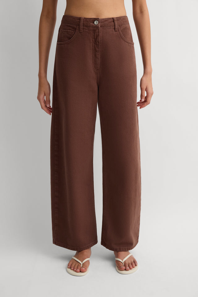 Malia Denim Pant Carob