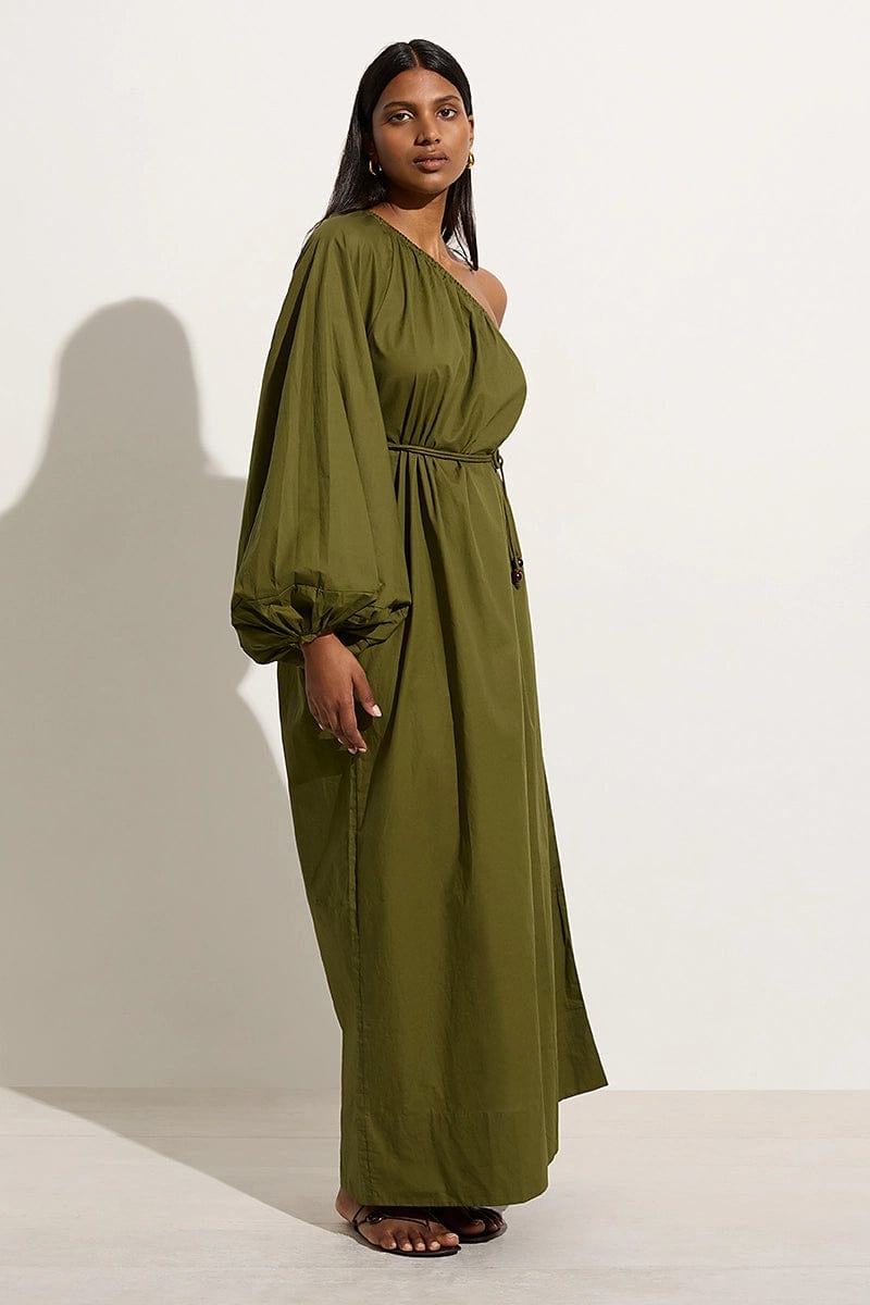 Amorosa Maxi Dress Olive - Faithfull the Brand