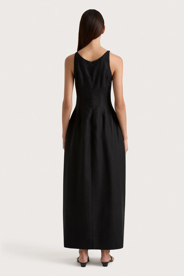 Sanne Midi Dress Black