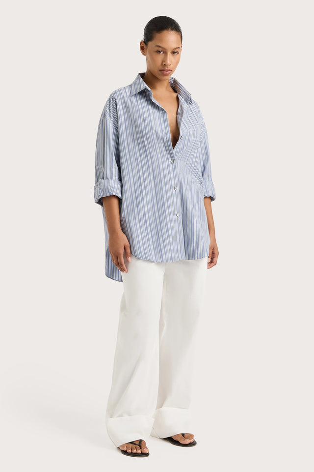 En Vau Shirt Blue Stripe