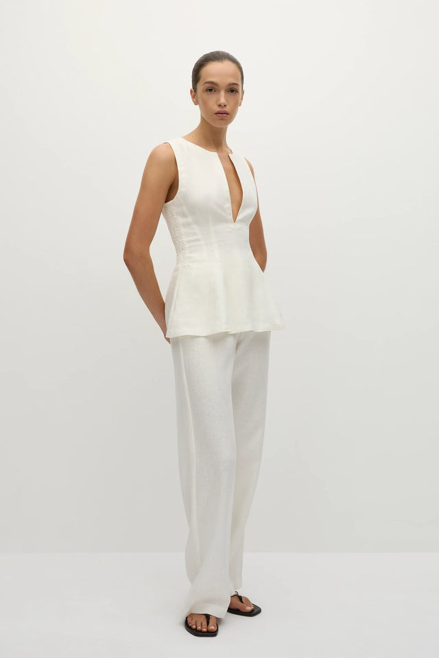 Sanne Pant White - Final Sale