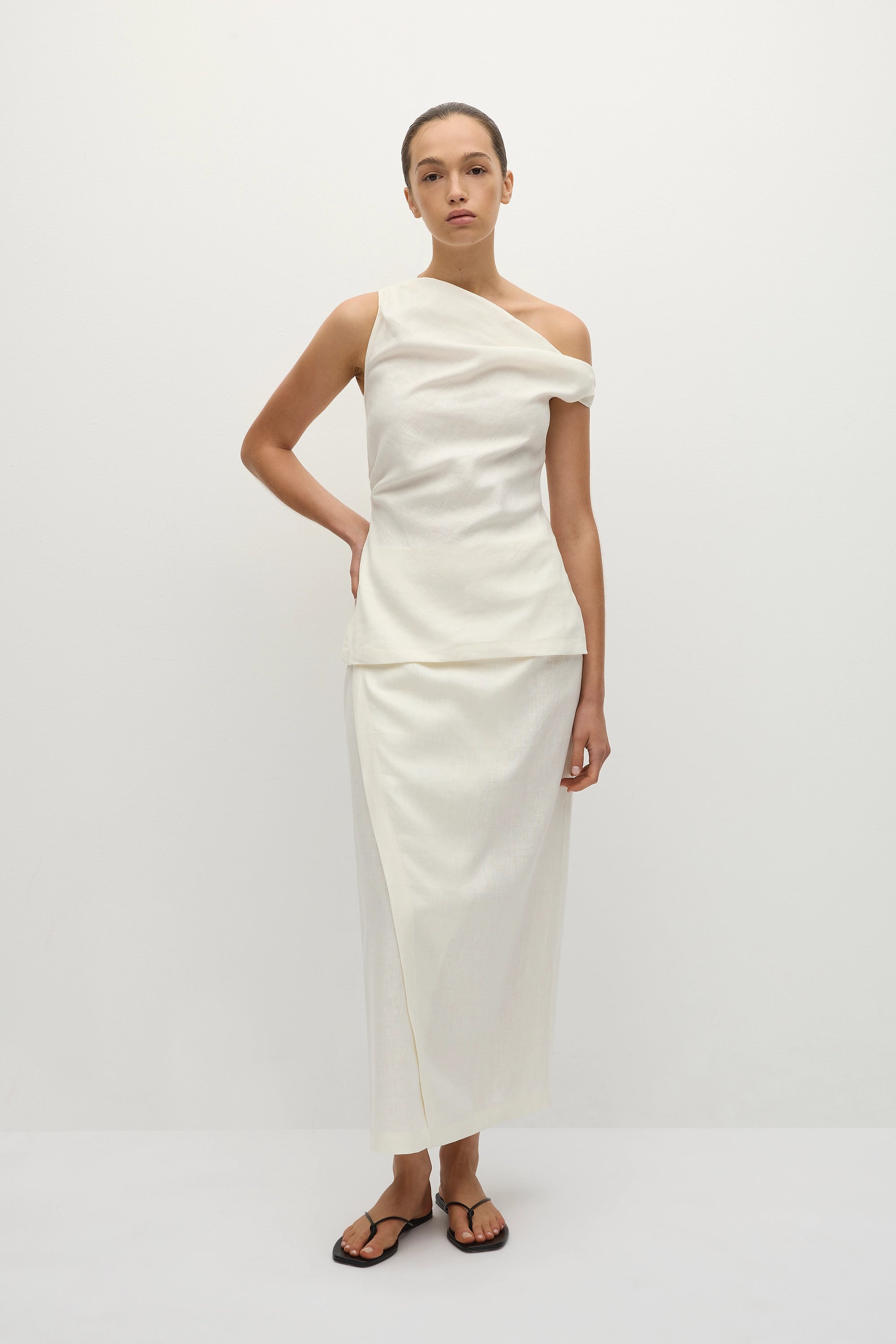 ワンピース FAITHFULL THE BRAND Women Mid Skirts FF3674 WHT White Faithfull The Brand Maceio Skirt - White — ISLANDS THE SHOP