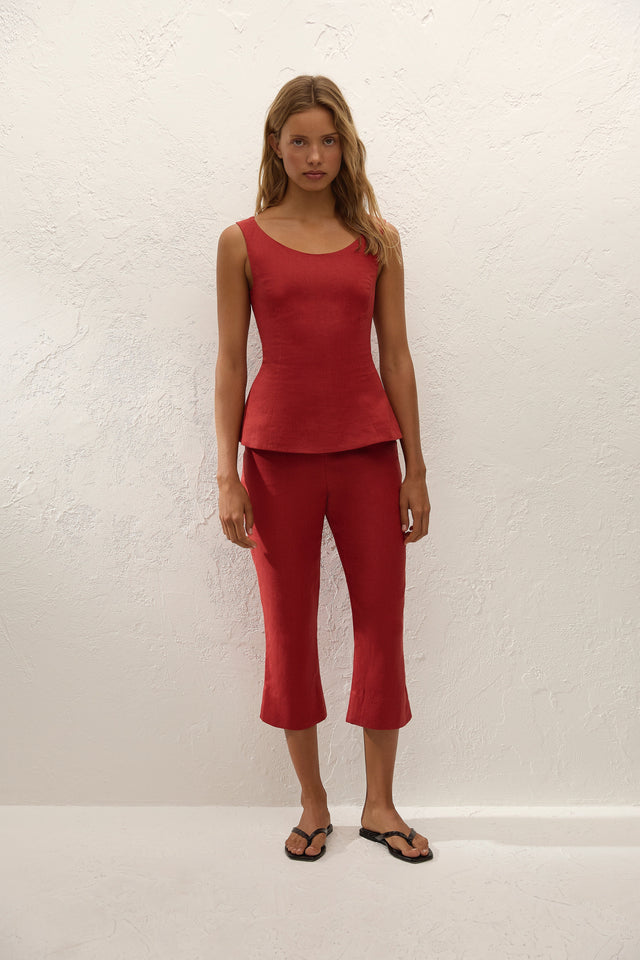 Valeria Capri Pant Chilli