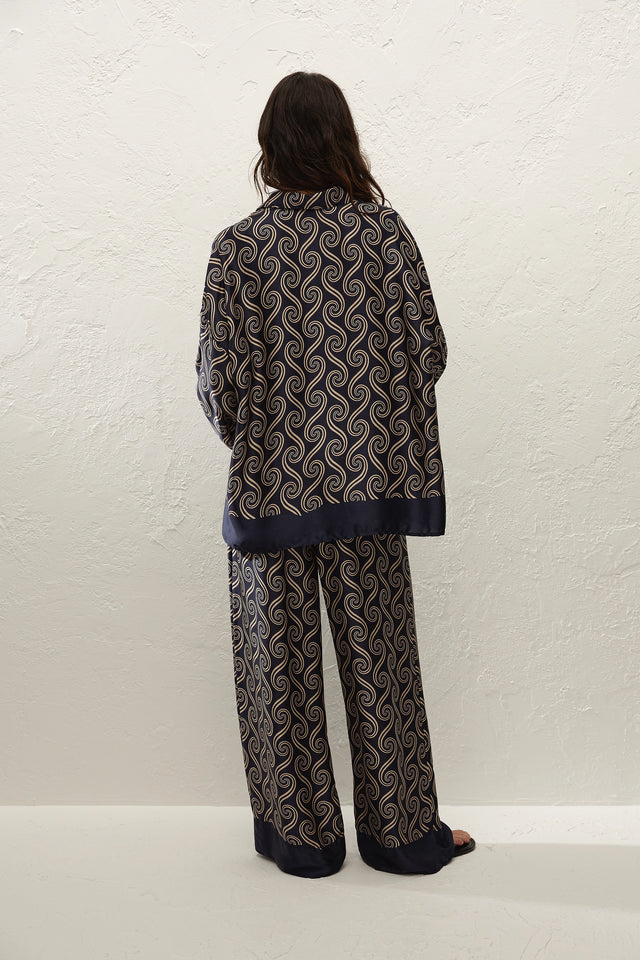 Jensen Pant Juanita Swirl Indigo