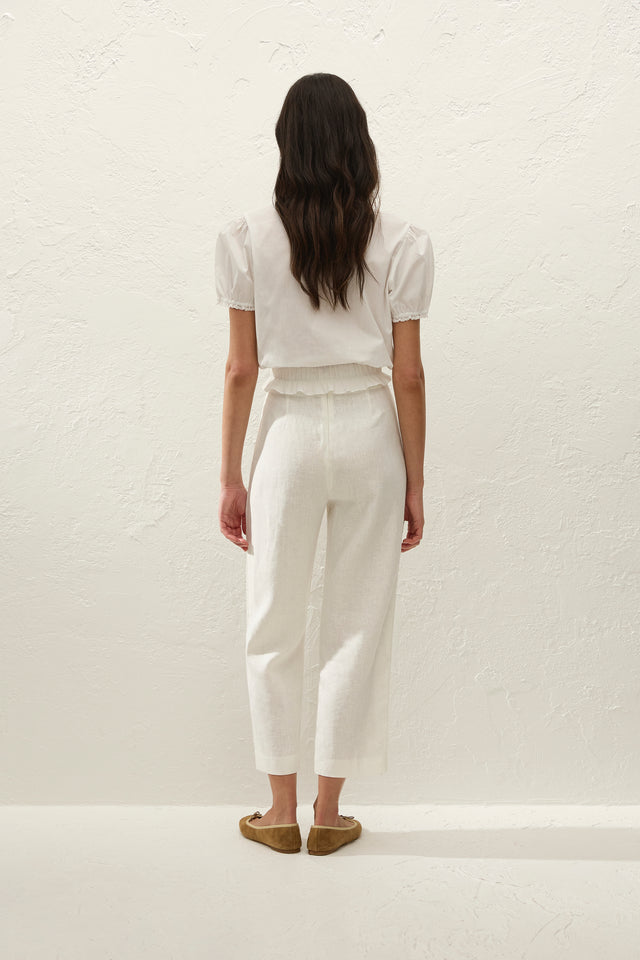 Fiora Blouse Fresco Lace White