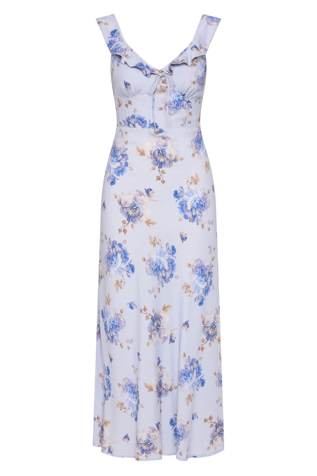 Yvonne Midi Dress Leona Floral Lilac