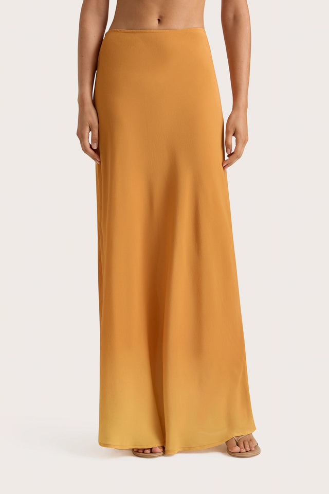 Biarritz Maxi Skirt Terracotta Ombre