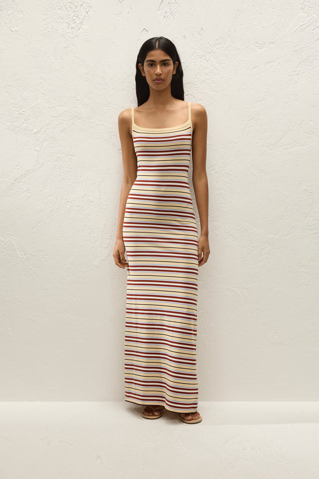 Doris Maxi Dress Cila Stripe Butter