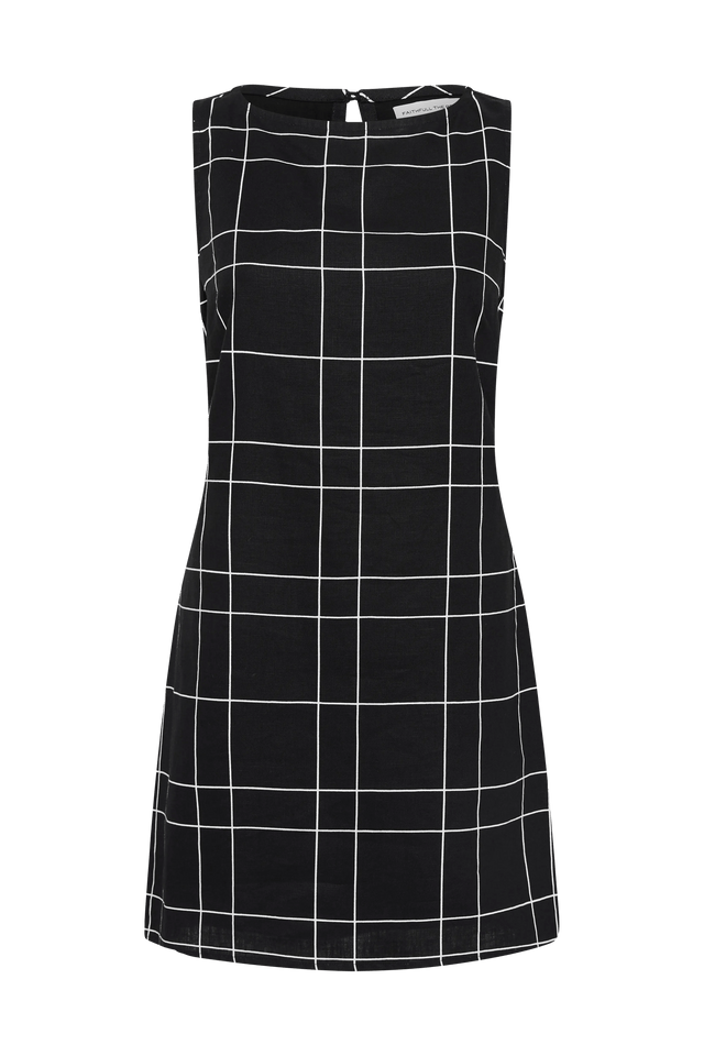 Lui Mini Dress Letizia Check Black