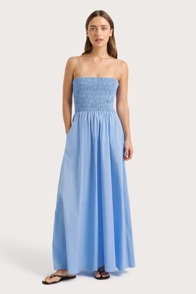 Antoine Maxi Dress Mid Blue