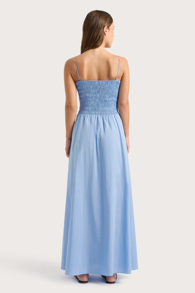 Antoine Maxi Dress Mid Blue