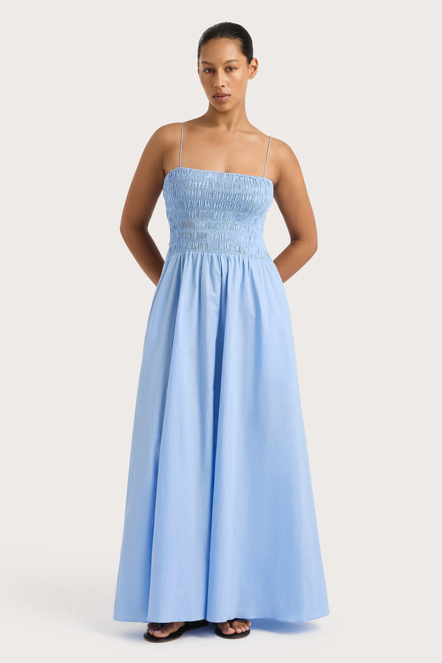 Antoine Maxi Dress Mid Blue