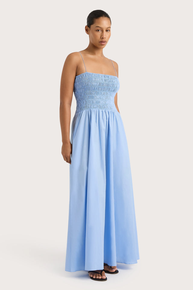 Antoine Maxi Dress Mid Blue