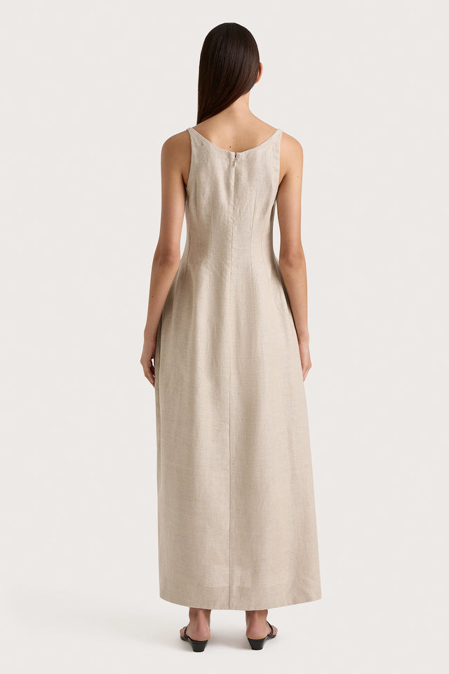 Sanne Midi Dress Oatmeal