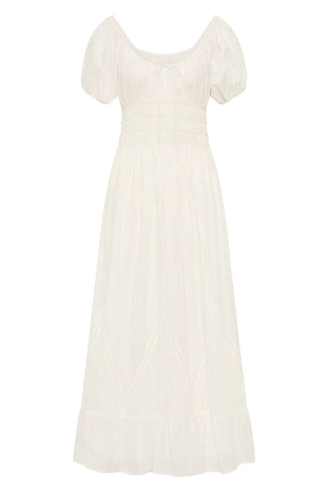 Sunniva Midi Dress White