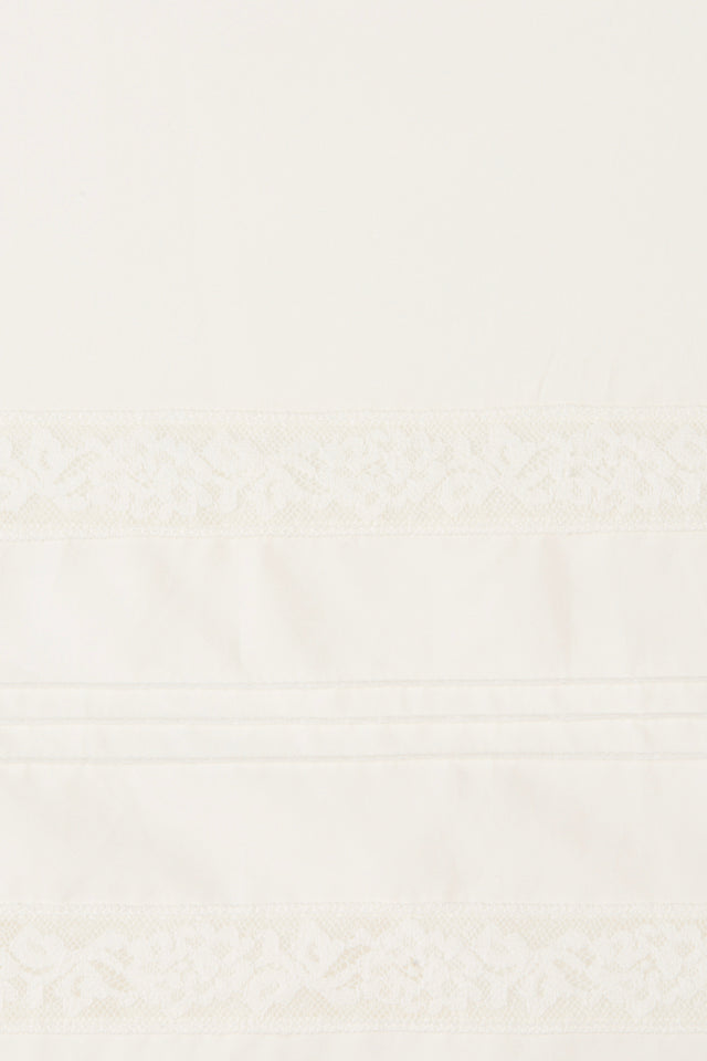 Lyon Midi Skirt Ixora Lace White