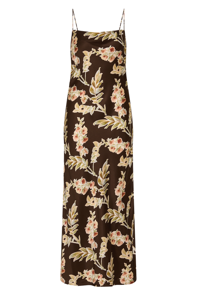 Yolaine Midi Dress Jardin Floral Chocolate