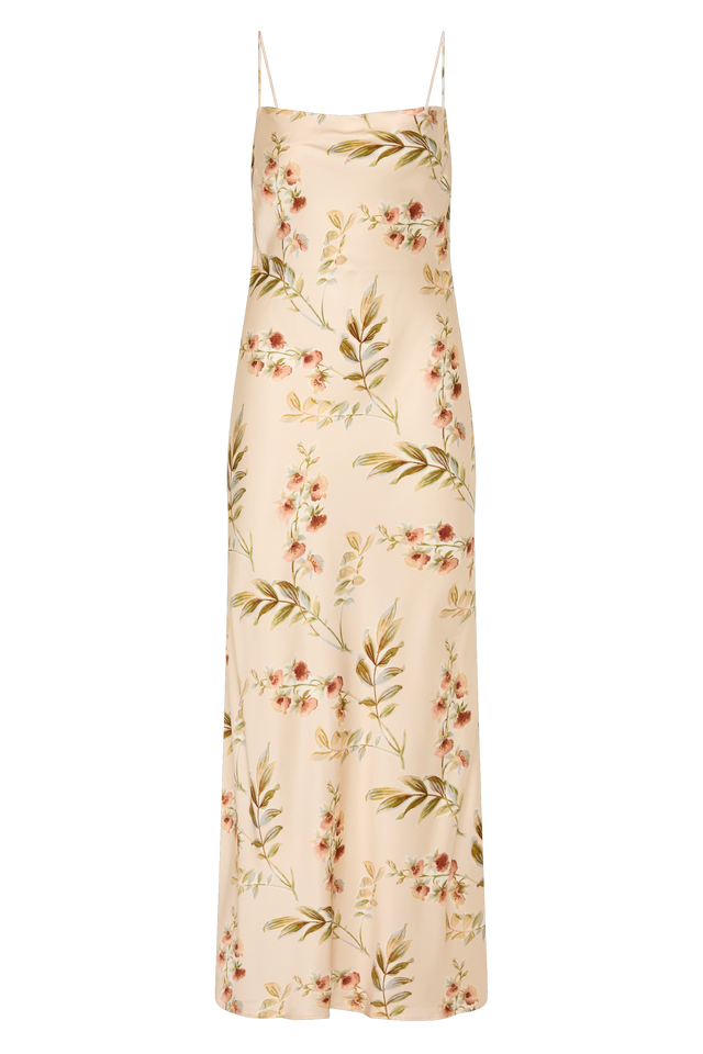 Yolaine Midi Dress Jardin Floral Blush