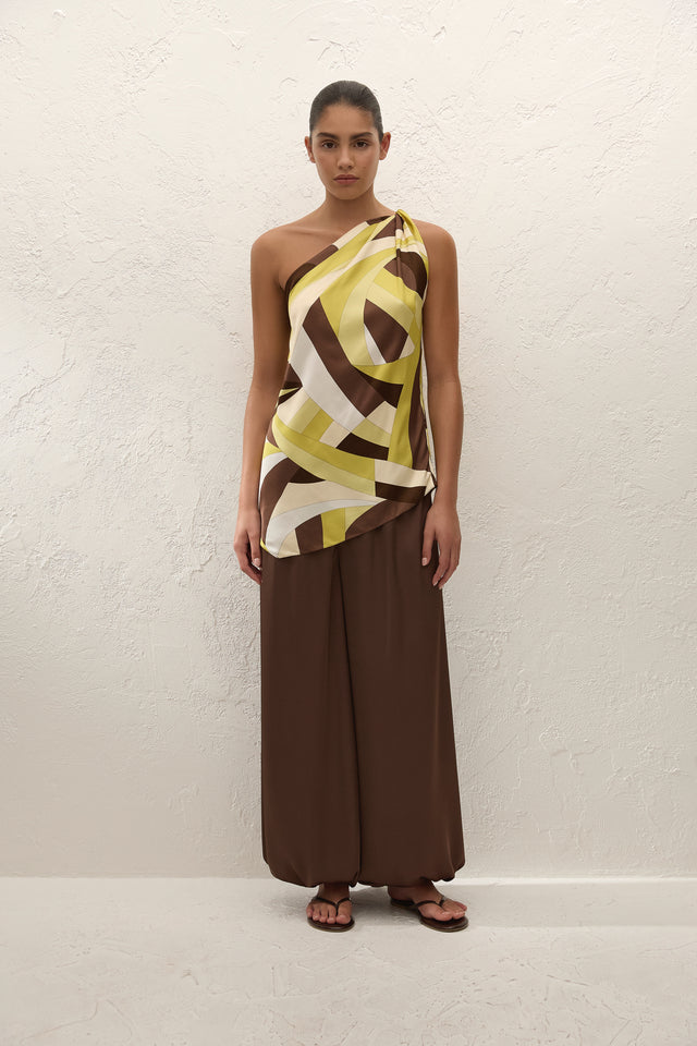 Cove Balloon Pant Chocolate