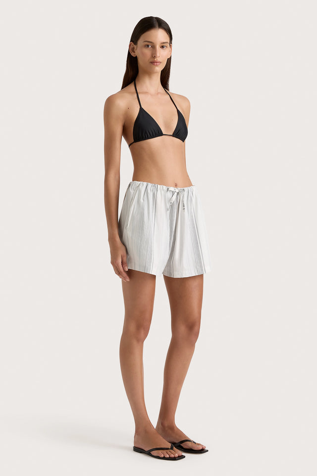 ショートパンツ Faithfull The Brand En Vau Short En Vau Short Striped Soft Blue - Final Sale – Faithfull the