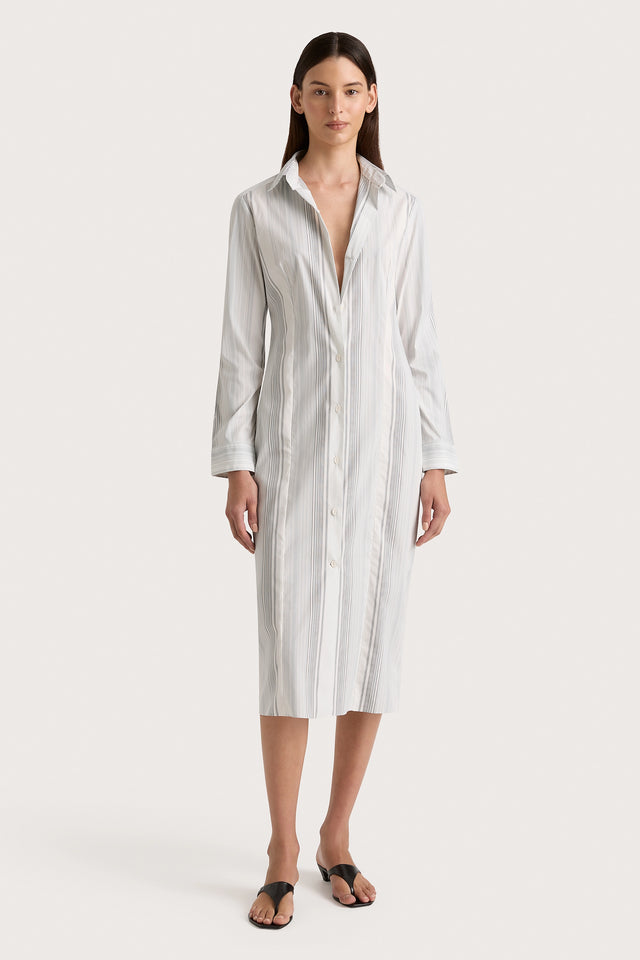 faithfull the brand debbie shirt dress Striped Shirt Faithfull The Brand Debbie Shirt Dress LINDA SHIRT DRESS BIG DIPPER STRIPE RUBY