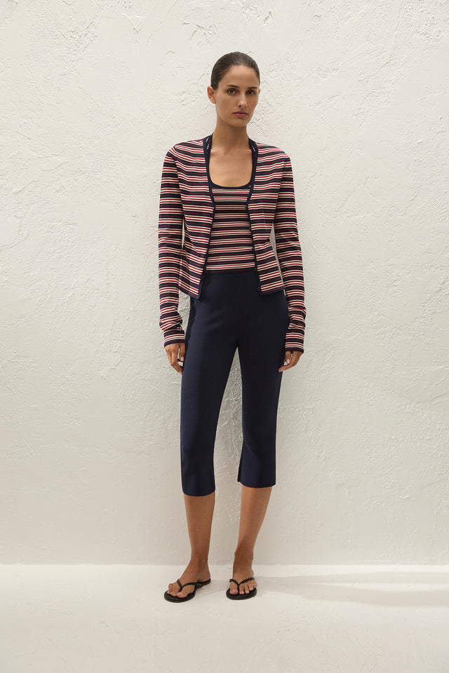 Leandra Capri Pant Navy
