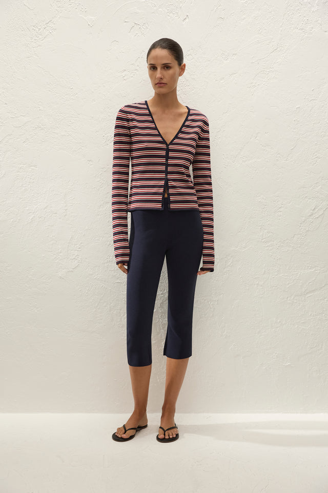 Doris Cardigan Cila Stripe Navy