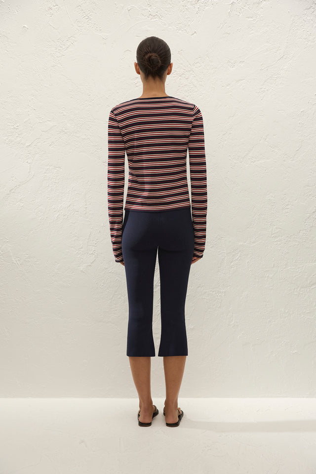 Doris Cardigan Cila Stripe Navy