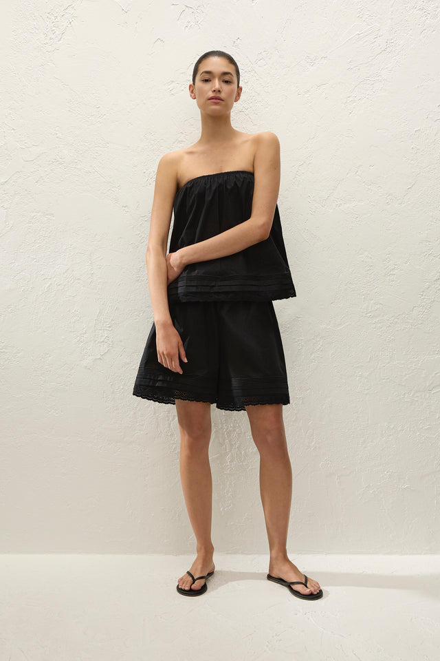 Filomena Short Fiore Lace Black