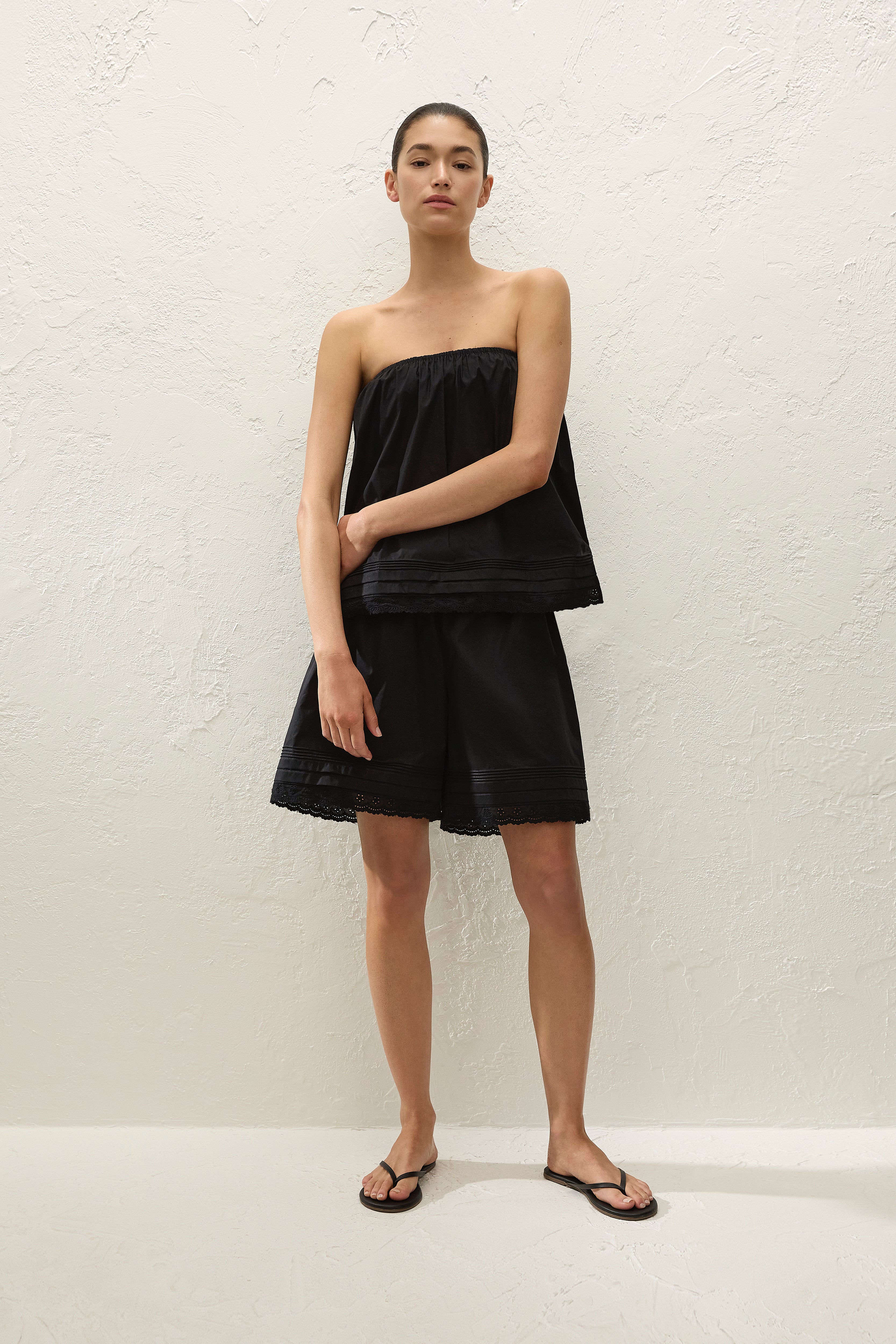 Filomena Top Fiore Lace Black - Faithfull the Brand INT