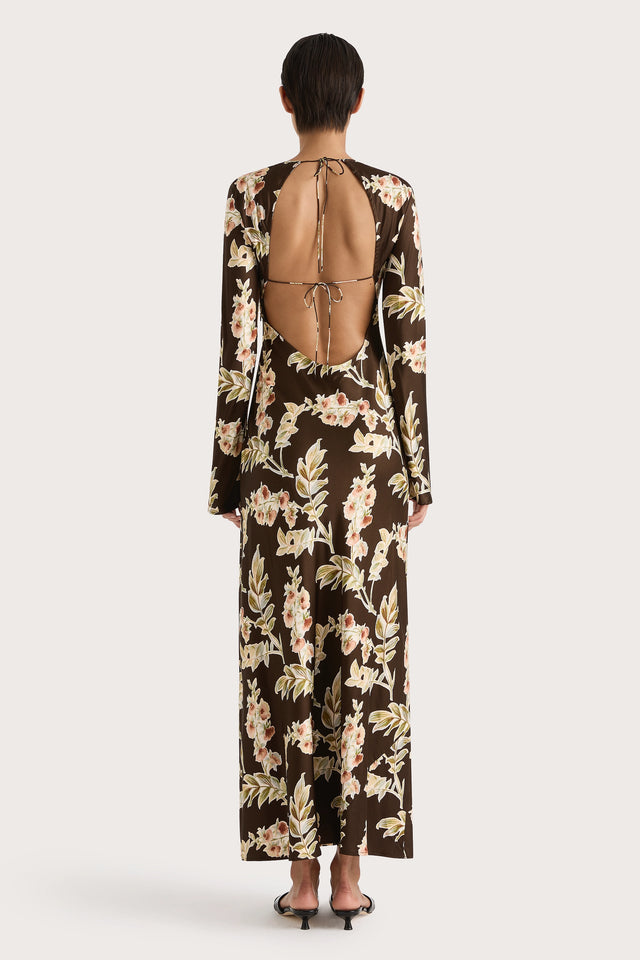 faithfull the brand long sleeve dress Faithfull The Brand Serafia Maxi Dress