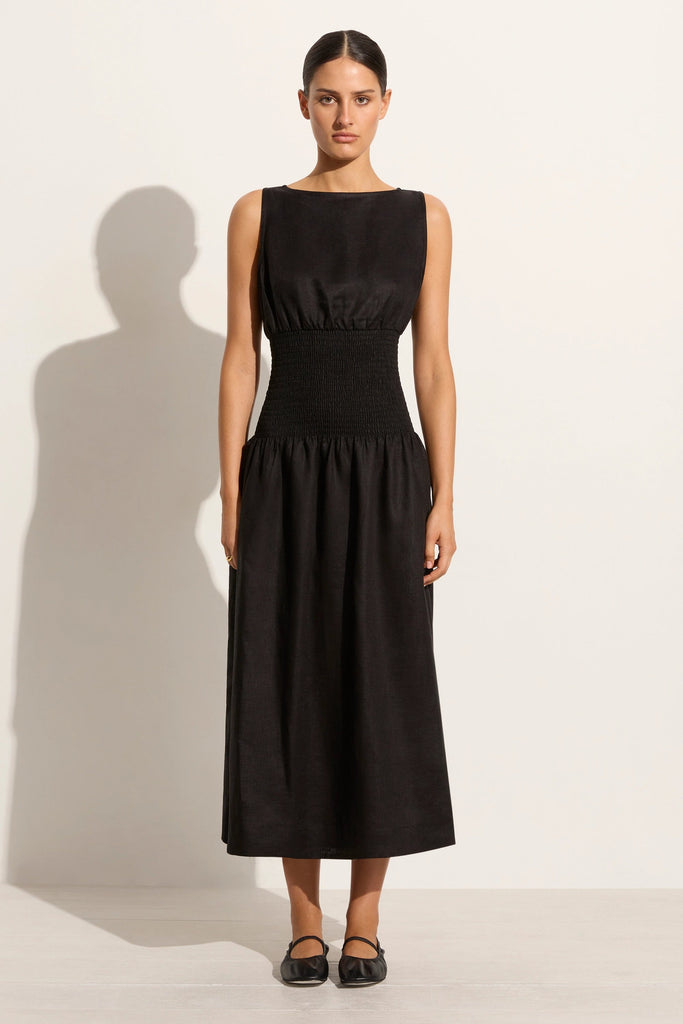 Lui Mini Dress Letizia Check Black - Faithfull the Brand