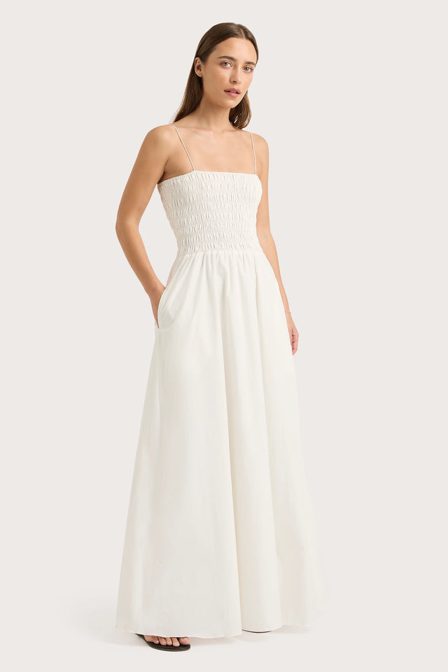 Antoine Maxi Dress White