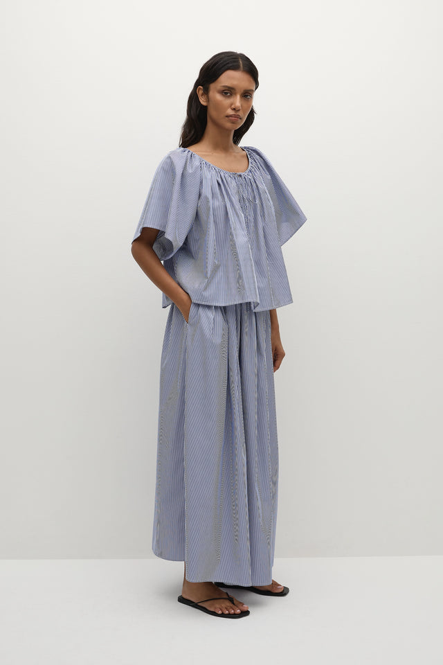 Astrid Skirt Helle Stripe Vintage Navy