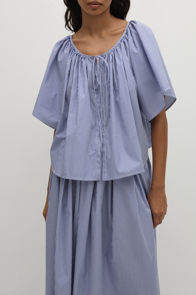 Ella Top Helle Stripe Vintage Navy