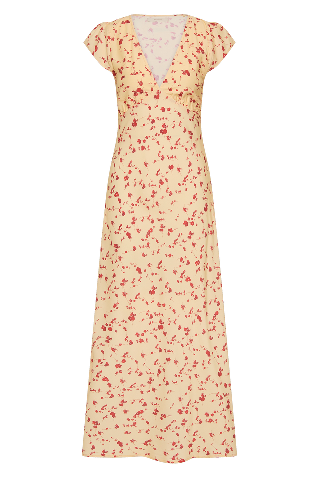 Esson Midi Dress Blossom Yellow