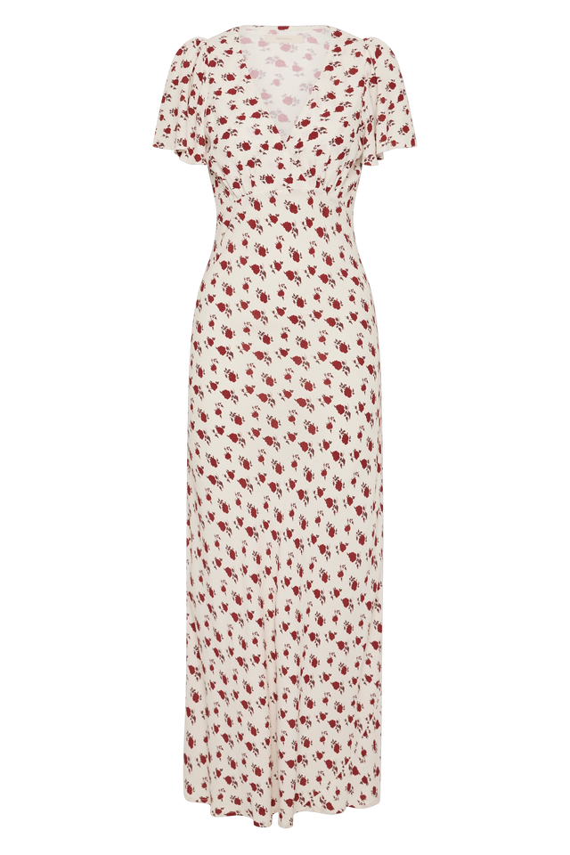 faithfull the brand red floral dress Faithfull The Brand Orsitta Midi Dress
